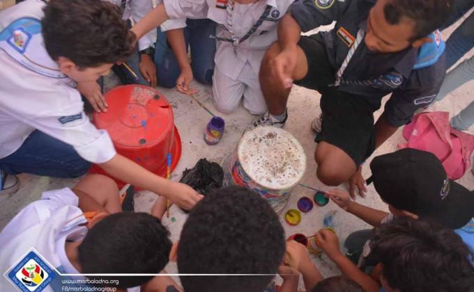 مشروع التشجير و اعادة التدويرللاشبال