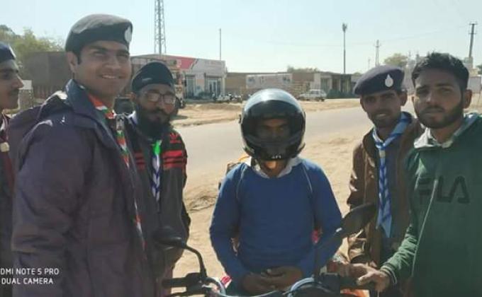 Traffic awareness campaign.