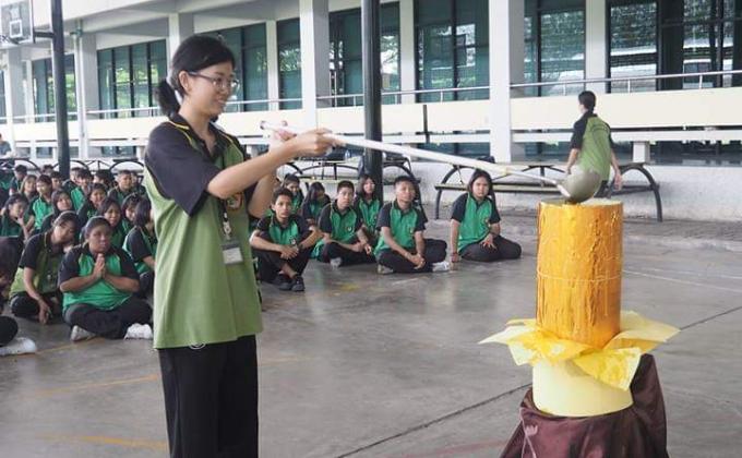 เข้าร่วมประเพณีหล่อเทียนพรรษาประจำปี2561