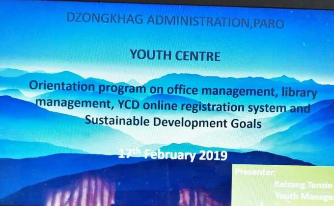 Orientation program for office bearers and volunteers