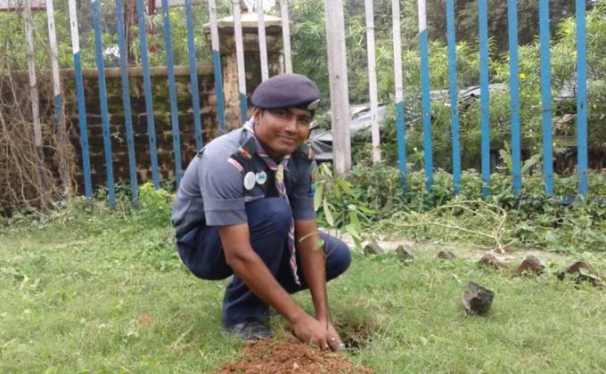 TREE PLANTATION WITH LIONS CLUB