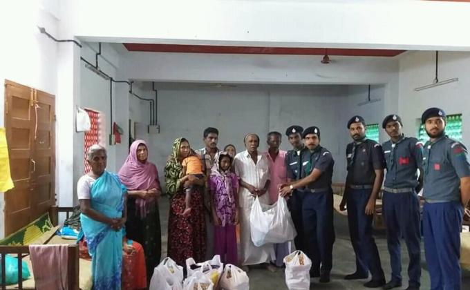 flood relief work