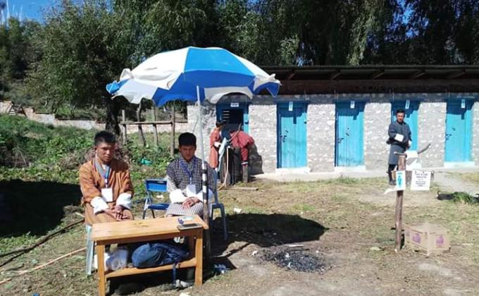 service work in Jambay lhakhang