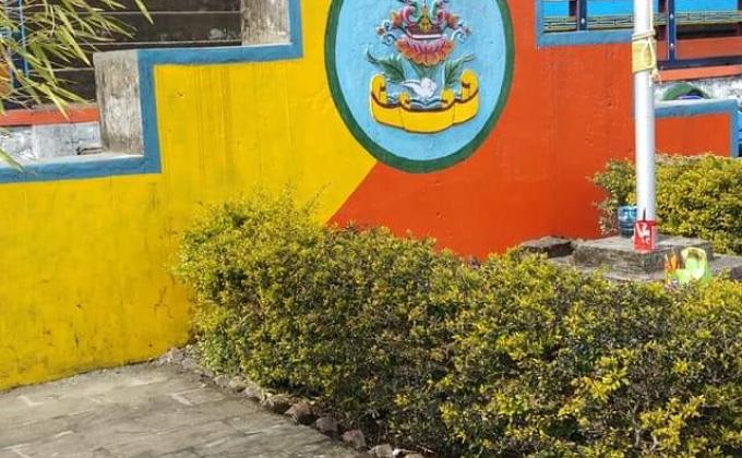 Painted the School asembly ground