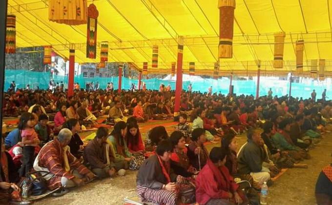 Volunteered during Dzongkhag 3rd meolam chenmo 