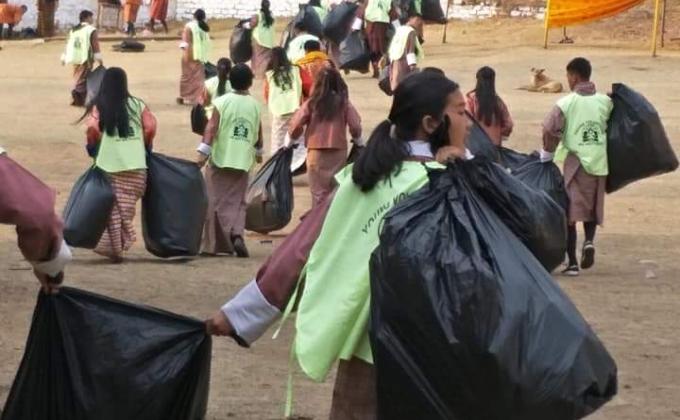 Mass Cleaning Program during Paro Tshechu