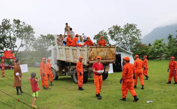 Temporary learning space for education. 