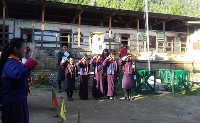 advancement badge awarding ceremony .