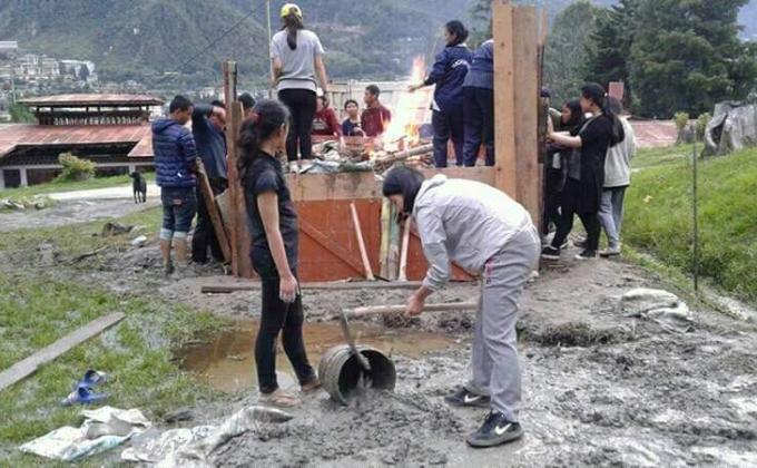 construction of wall