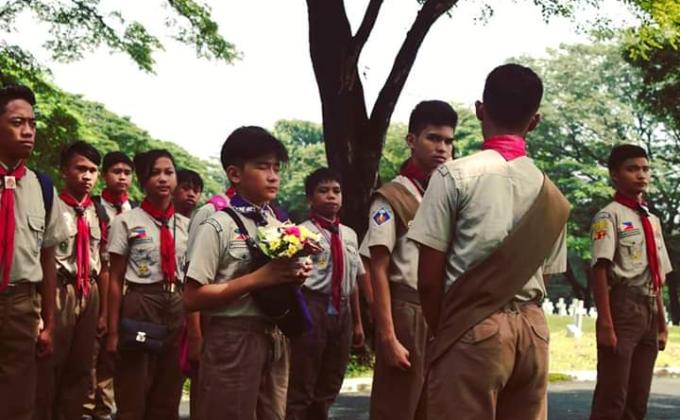 Flower Offering for Sir Oscar M. Alcaraz