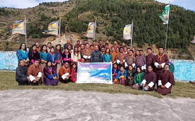 Dzongkha Scout Conference review cum Waste Management sensitization 