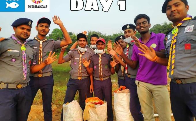 SDGs -14 LIFE BELOW WATER @ ECR DHANBAD DISTRICT GOMOH (jamuniya river)