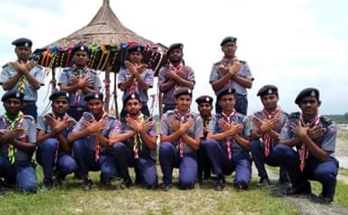 World scarf day celebration cum sanitation on the bank of dima river and tree planting programme