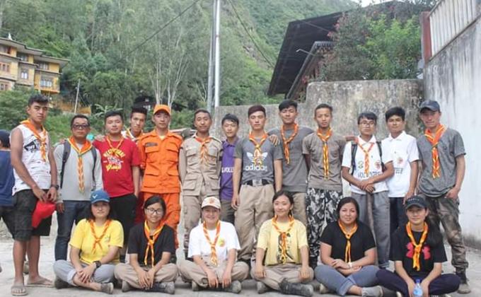 On July 29,2018 Trashigang town had a flood which covered the road in the town. We the sherubtse Rovers volunteered to clear the roads.