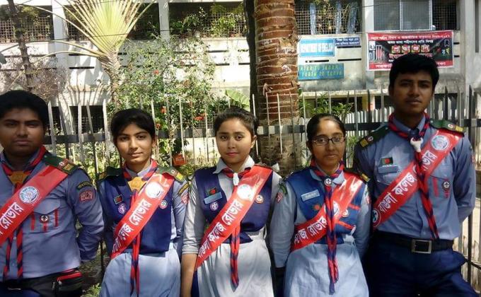 বাঙলা কলেজ রোভার স্কাউট গ্রুপের মার্চপাষ্ট