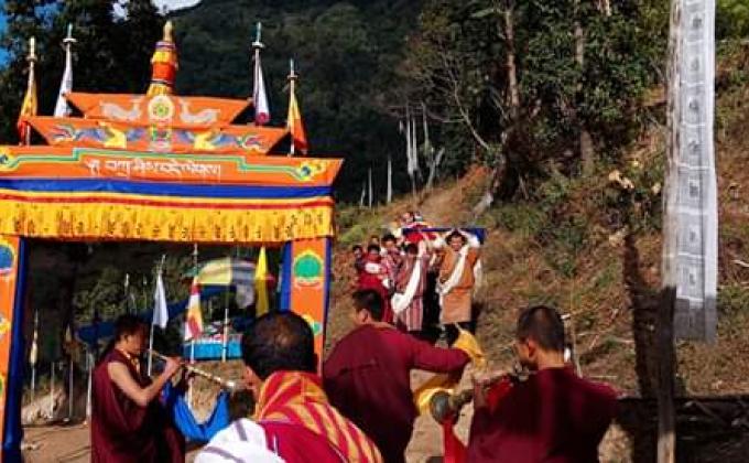 Annual Tsechu ( Annual festival at pema wosel choling gyenpa) 