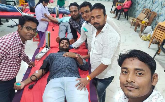 celebrated international women's day by Blood donation..at: Baripad, Mayrbhanj