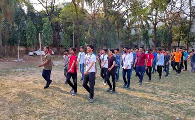 ২৬ শে মার্চ এর প্যারেড এর জন্য  অনুশীলন 