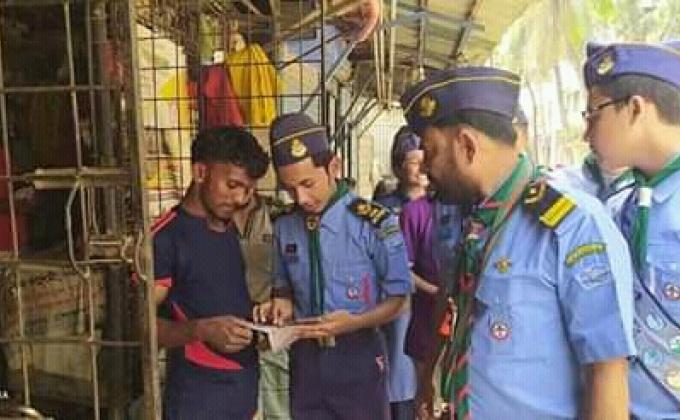 করোনা লিফলেট বিতরন