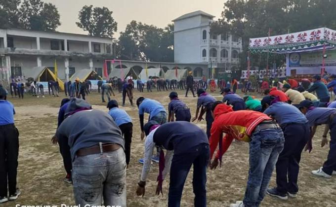Mujib Year Fourth Upazila scout rally, Paba, Rajshahi