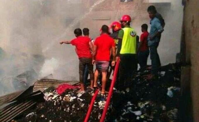 অগ্নিকান্ড নিভানোর কাজে স্কাউট 