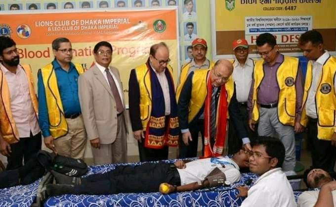 Blood Donation Programme .