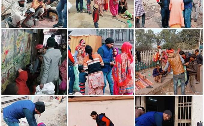 New Year Celebration with Food Distribution