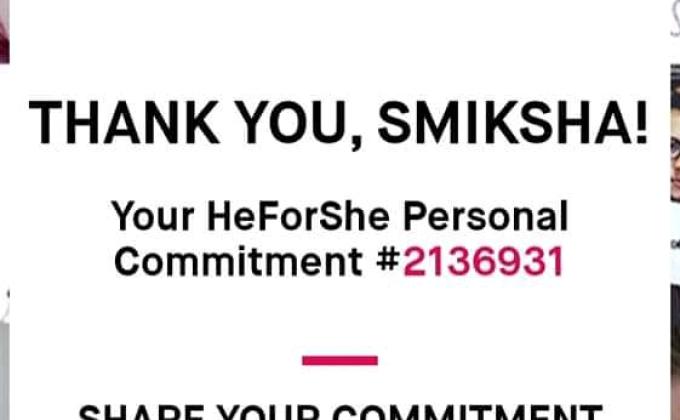 #HeForShe commitment