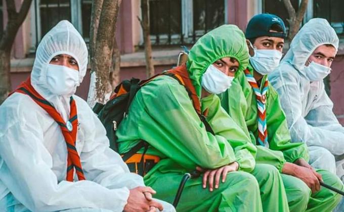 كشافة برج بوعريريج بالجزائر تكثف مجهوداته من اجل محاربة فيروس كورونا