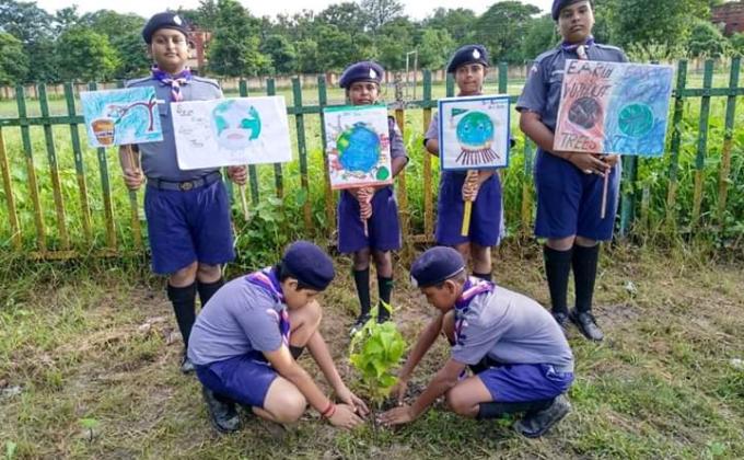 SANKALP - TREE PLANTATION IN OUR SCOUT DEN