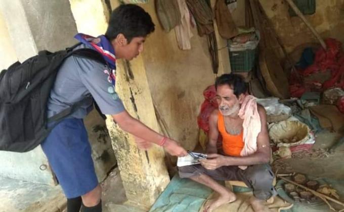 SANKALP - DISTRIBUTION OF CLOTH BAG TO ABOLISH PLASTIC BAGS