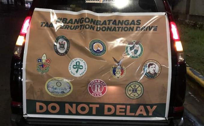 #BangonBatangas Taal Eruption Drive