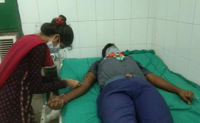 Walk in blood donetion camp