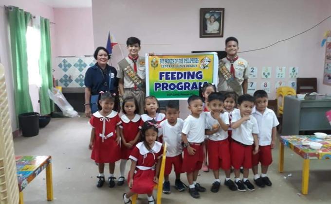 BSP-NUEVA ECIJA COUNCIL FEEDING PROGRAM
