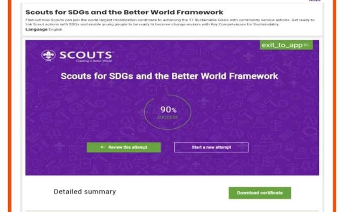 SANKALP PROJECT⚜️⚜️⚜️

Group D : DIGITAL SCOUTING GUIDING
Challenge 2 : E - Learning

ID no- https://www.scout.org/user/269846/edit

https://www.scout.org/elearning_sdgsandbwf#
