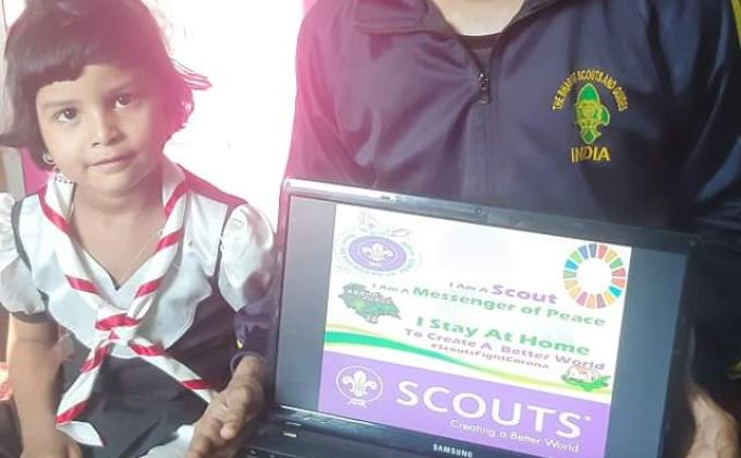 Health and well being challenge 2 :stay at home-- By Bharath Scouts and Guides District Association Udupi. Karnataka State India "