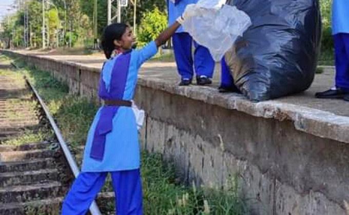 "40th month Swachh Bharat Cleanliness Drive by Bharat Scouts and Guides District Association Udupi. Karnataka State India. "