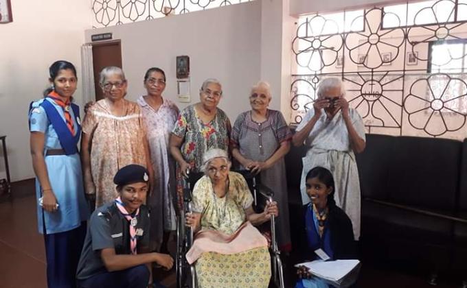 Im Render service at Old Age Home (karunalaya) in Udupi district 