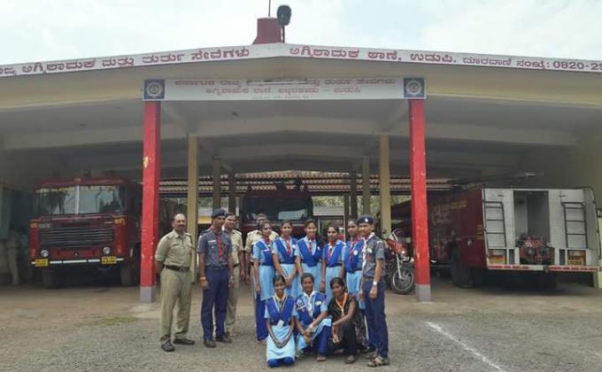 Disaster  Management training session held by Udupi District Fire Brigade Department's officers ,where we all learned about various technique's related to  disaster management