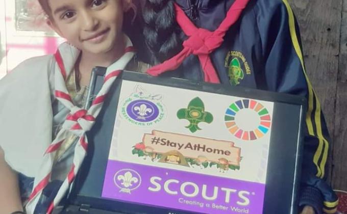 "STAY AT HOME" :[(A)Health and Well-Being] : Project Sankalp : Challenge (2): Bharat Scouts and Guides District Association Udupi. Karnataka State, India.