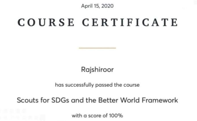 D] Digital Scouting Guiding 

➢ Challenge 2  Completed  – E_Learning ,Project sankalp