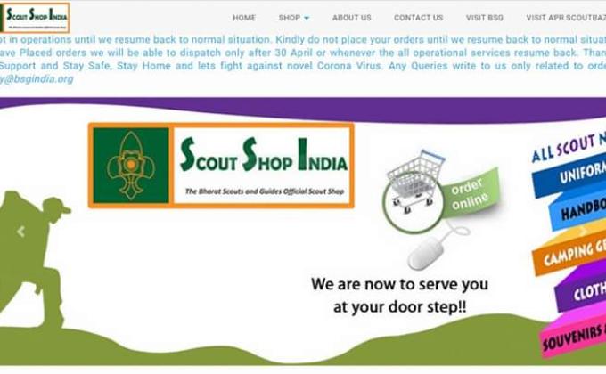 "BSG WEBSITE " :[(D) DIGITAL SCOUTING AND GUIDING] : Project Sankalp : Challenge (1 (a): Bharat Scouts and Guides District Association Udupi. Karnataka State, India.