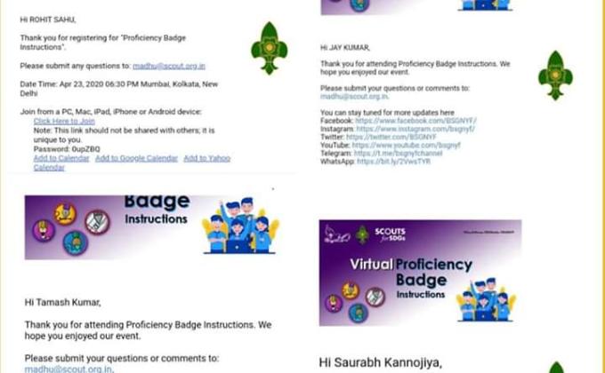 SANKALP PROJECT [ D ] Digital Scouting Guideing Challenge 4 : #webinars