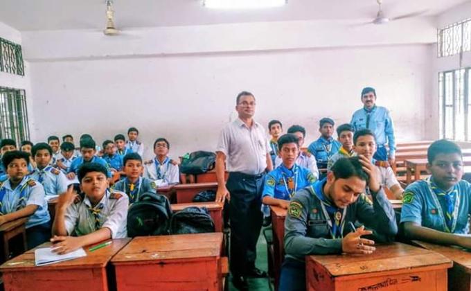 Special Scout Class about tree plantation 