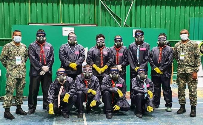 Decontaminating Malé City - Scouts in Action Maldives