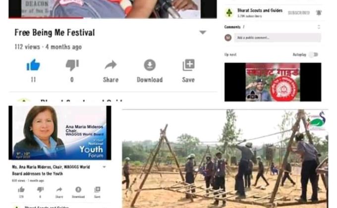 (D) Digital scouting guiding,#youtube vedio of BSG