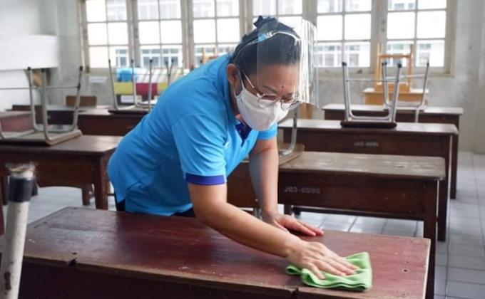 ทำความสะอาดห้องเรียน