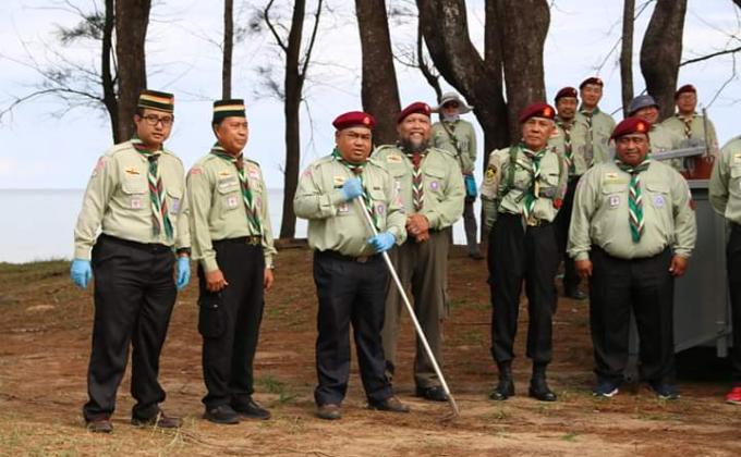 PARTICIPANT SUPPORT AT TUTONG DISTRICT SCOUT ASSOCIATION FOR EARTH TRIBE 2020