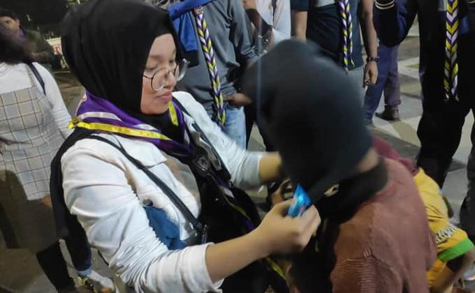 like other years amra scout group has distributed warm clothes to poor peoples