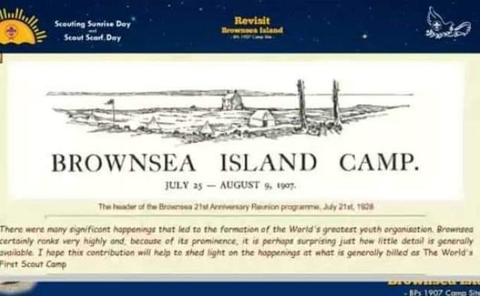 scouting sunrise day activity 3( revisit brownsea island)